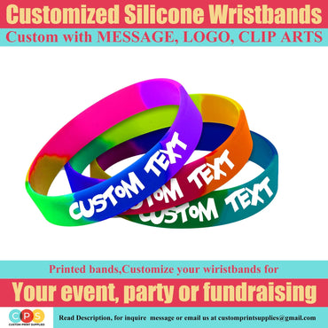 silicone bracelets for fundraising