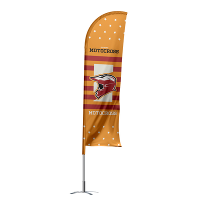 Custom Feather Flags for Trade Shows – Premium Double-Sided Banners