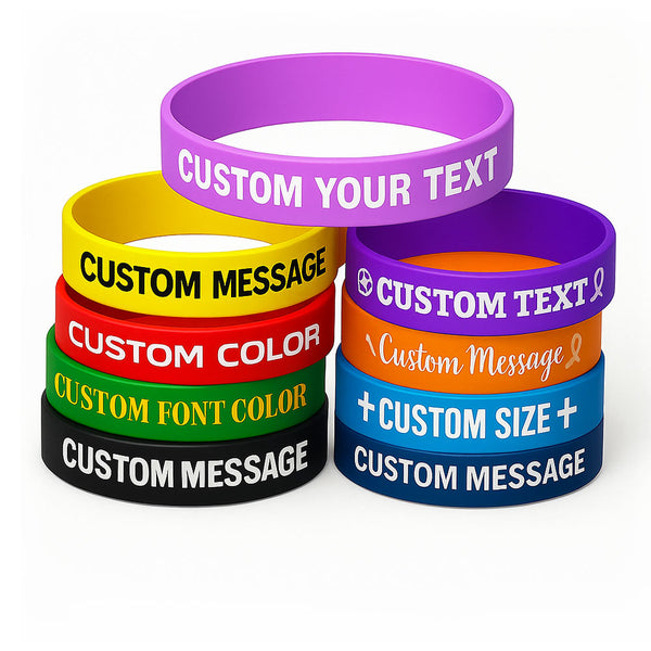 Custom Printed Silicone Wristbands