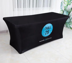 Custom Spandex Rectangle Table Cover - Custom Print Supplies LLC
