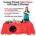 Custom Rectangle Table Throw - Custom Print Supplies LLC