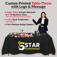Custom Rectangle Table Throw - Custom Print Supplies LLC