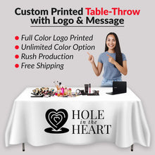 Custom Rectangle Table Throw - Custom Print Supplies LLC