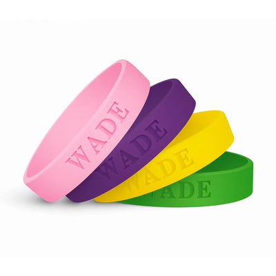 Custom Debossed Silicone Wristbands - Custom Print Supplies LLC