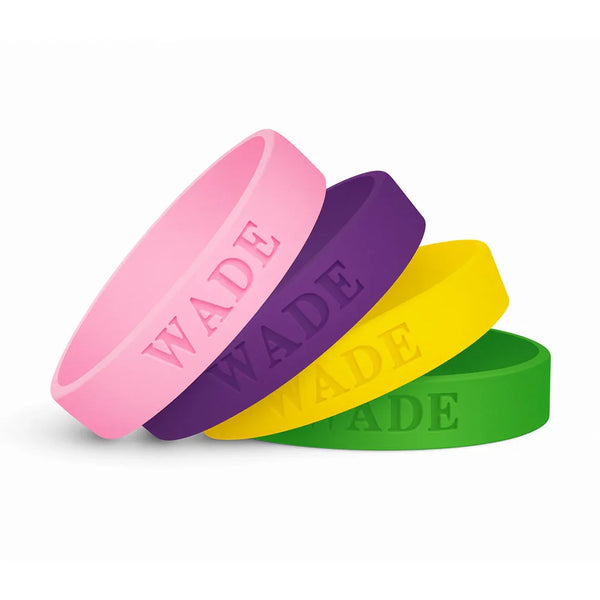 Custom Debossed Silicone Wristbands - Custom Print Supplies LLC