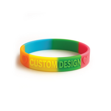 Custom Embossed Silicone Wristbands
