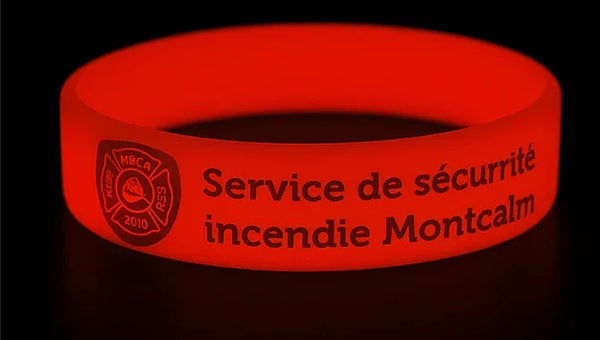 Custom Glow in Dark Silicone Wristband 2000 pcs including Shipping - Custom Print Supplies LLC